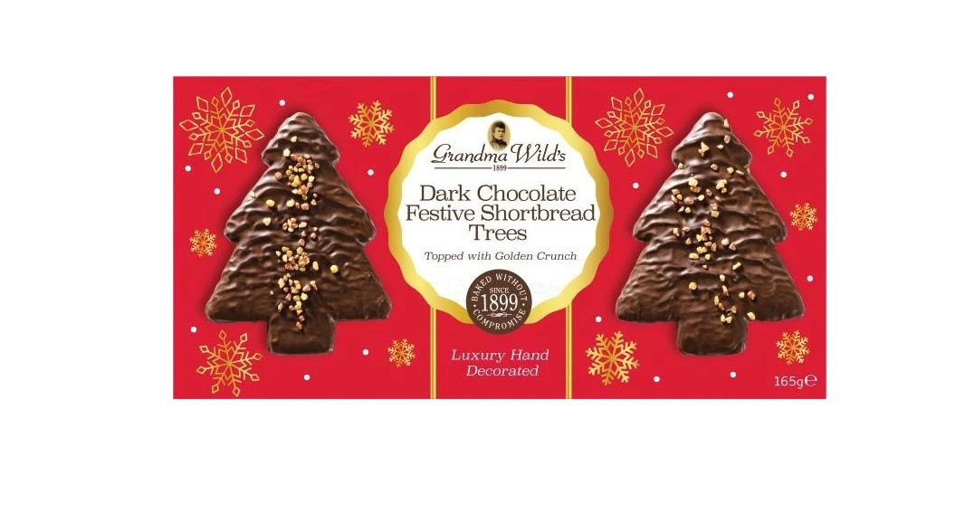 Dark Chocolate Shortbread Tree