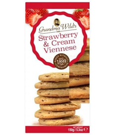 Strawberry & Cream Viennese Biscuits