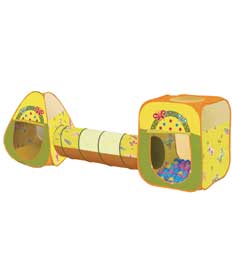 2 Play House & Tunnel + 100pcs Balls