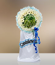 Condolence Wreath: Victorious Life