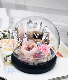 Preserved Flower-Love You Dearly-Pink