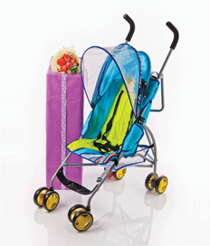 Blue Baby Stroller